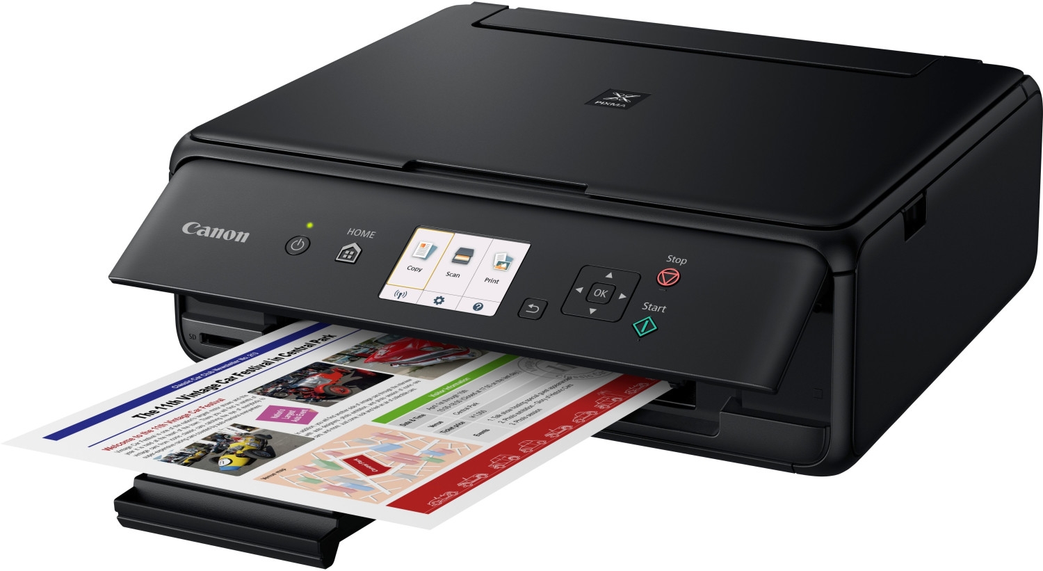 Canon PIXMA TS5050 Tin­ten­strahl-Mul­ti­funk­ti­ons­dru­cker (A4, 3-in-1, Drucker, Kopierer, Scanner, USB, WLAN, Cloud)