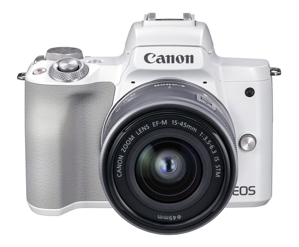 Canon EOS M50 II weiß+EF-M 15-45 mm IS STM 