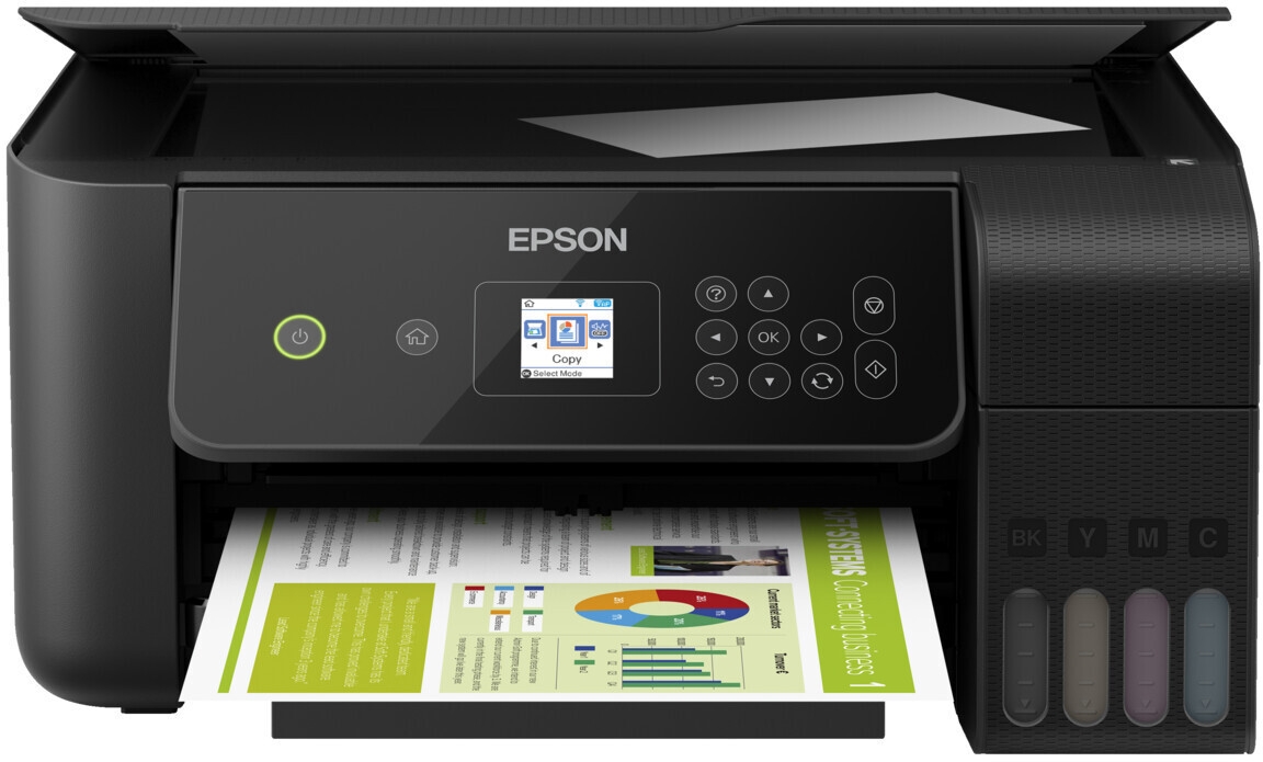 EPSON EcoTank ET-2721, 3-in-1 Mul­ti­funk­ti­ons­dru­cker, Schwarz