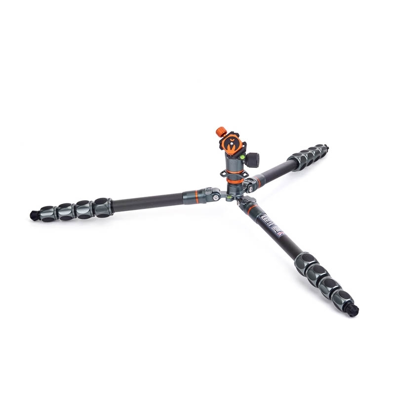 3 Legged Thing Pro 2.0 Albert Grau - professionelles Carbon-Reisestativ mit Kugelkopf AirHed Pro