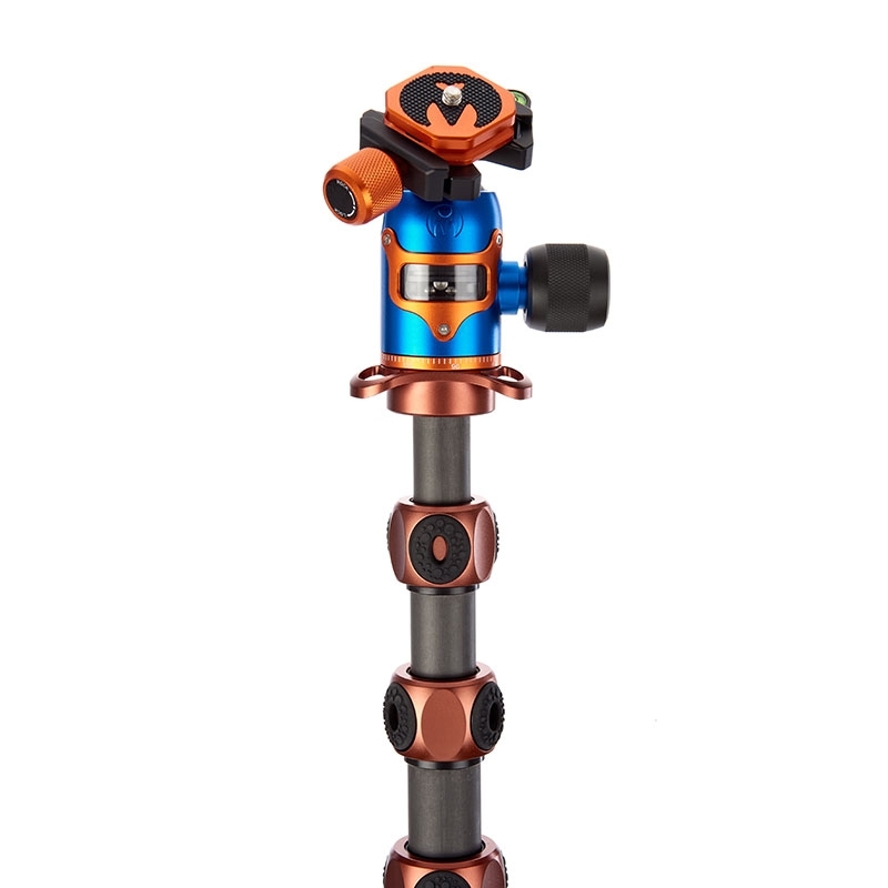 3 Legged Thing Legends Bucky Bronze Allroundstativ mit Kugelkopf AirHed VU Blau