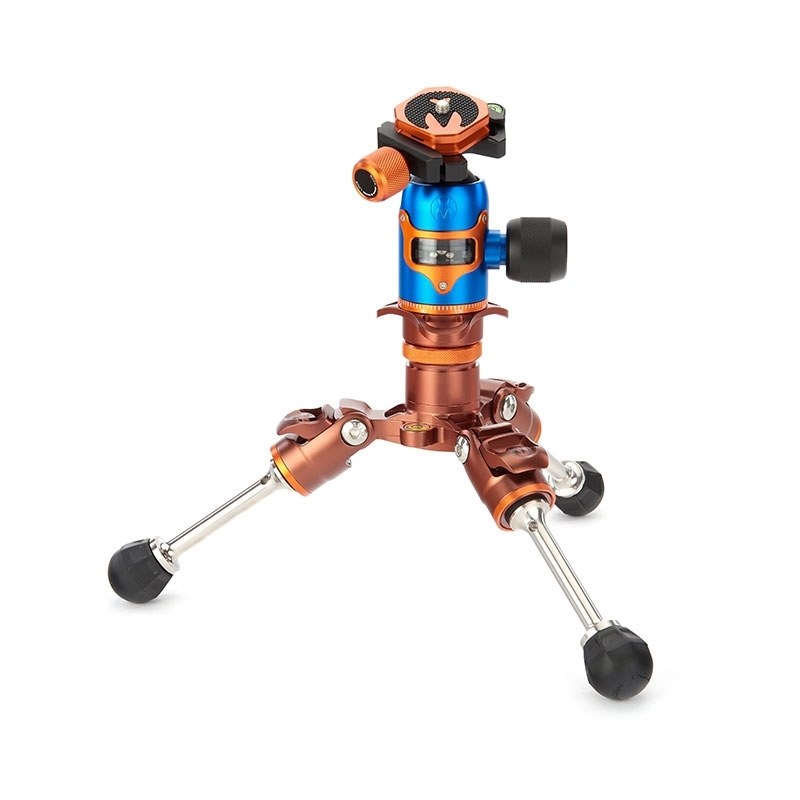 3 Legged Thing Legends Ray Bronze Reisestativ mit Kugelkopf AirHed VU Blau