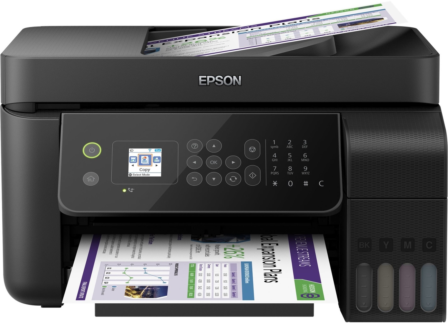 Epson ET-4700 EcoTank Tin­ten­strahl, Fax­funk­ti­on, LAN WLAN (Drucker)