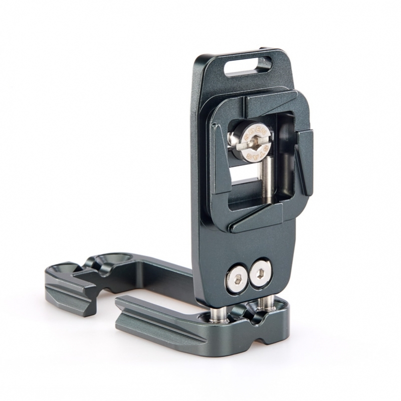3 Legged Thing ELLIE SHORT Grey (Grau) kurzer universeller L-Winkel kompatibel mit Peak Design Capture Clip und Arca