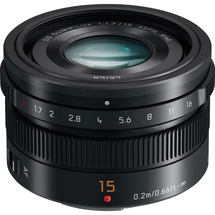 Panasonic 15mm 1:1,7 Leica Summilux ASPH Schwarz