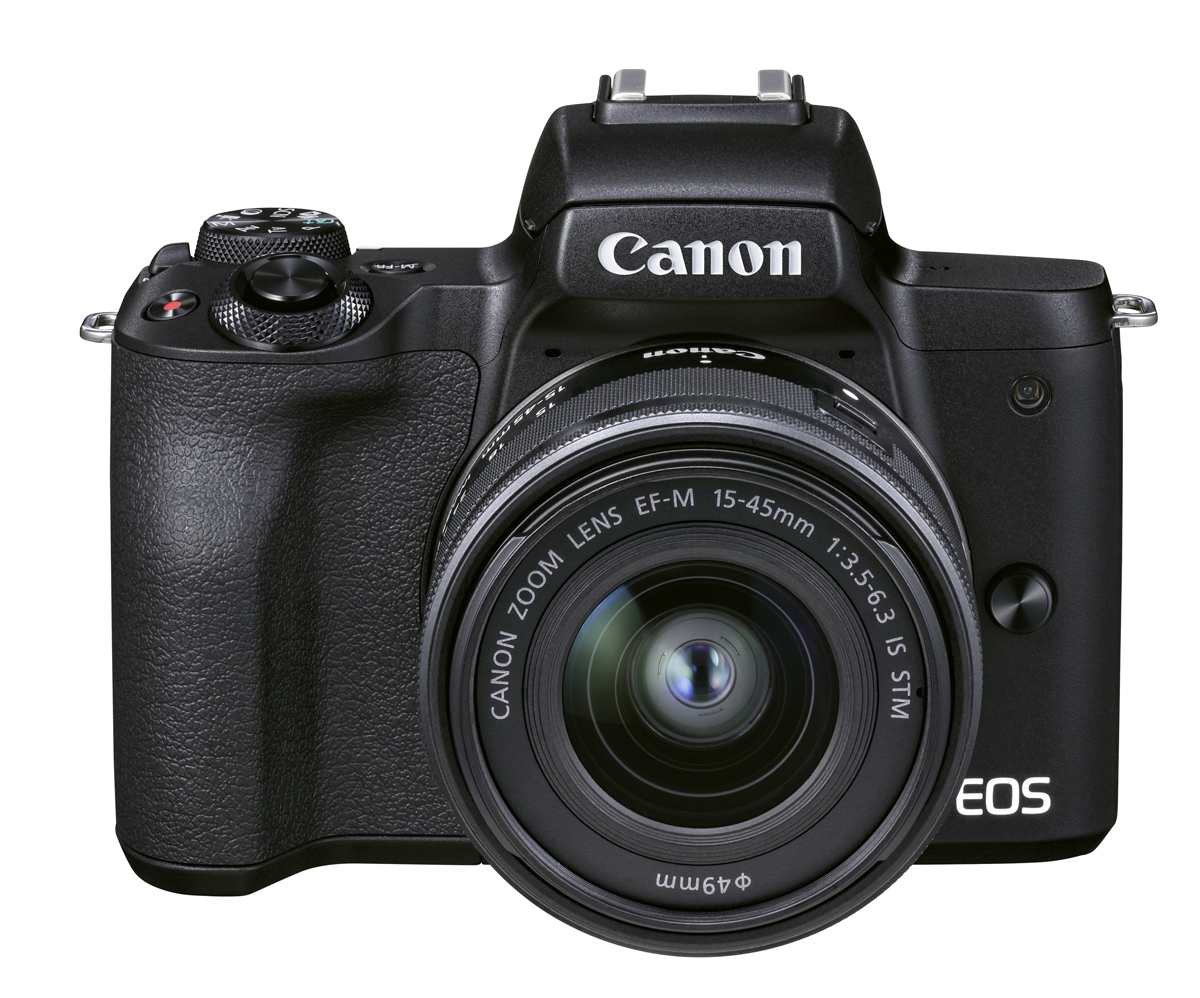 Canon EOS M50 II schwarz Vlogger Kit mit 15-45 IS STM+32GB SD+Mikrofon+Ministativ