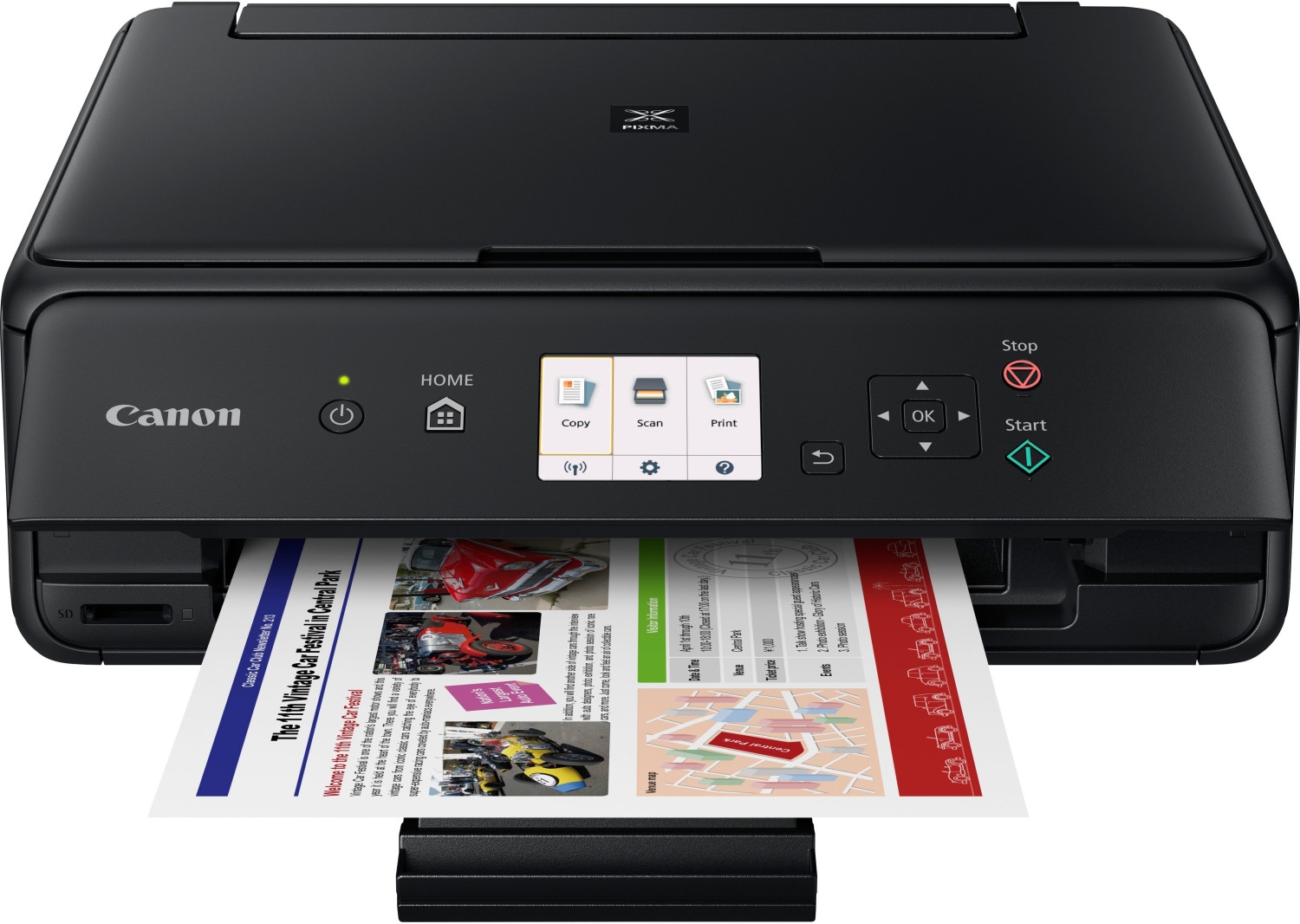 Canon PIXMA TS5050 Tin­ten­strahl-Mul­ti­funk­ti­ons­dru­cker (A4, 3-in-1, Drucker, Kopierer, Scanner, USB, WLAN, Cloud)