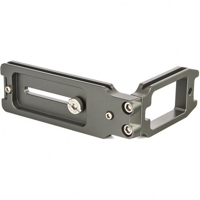 3 Legged Thing QR11-LG L-Winkel 120 x 85 x 38 mm, mit Gurtschlaufen & 1/4 Zoll Innengewinde, kompatibel mit Arca , grau