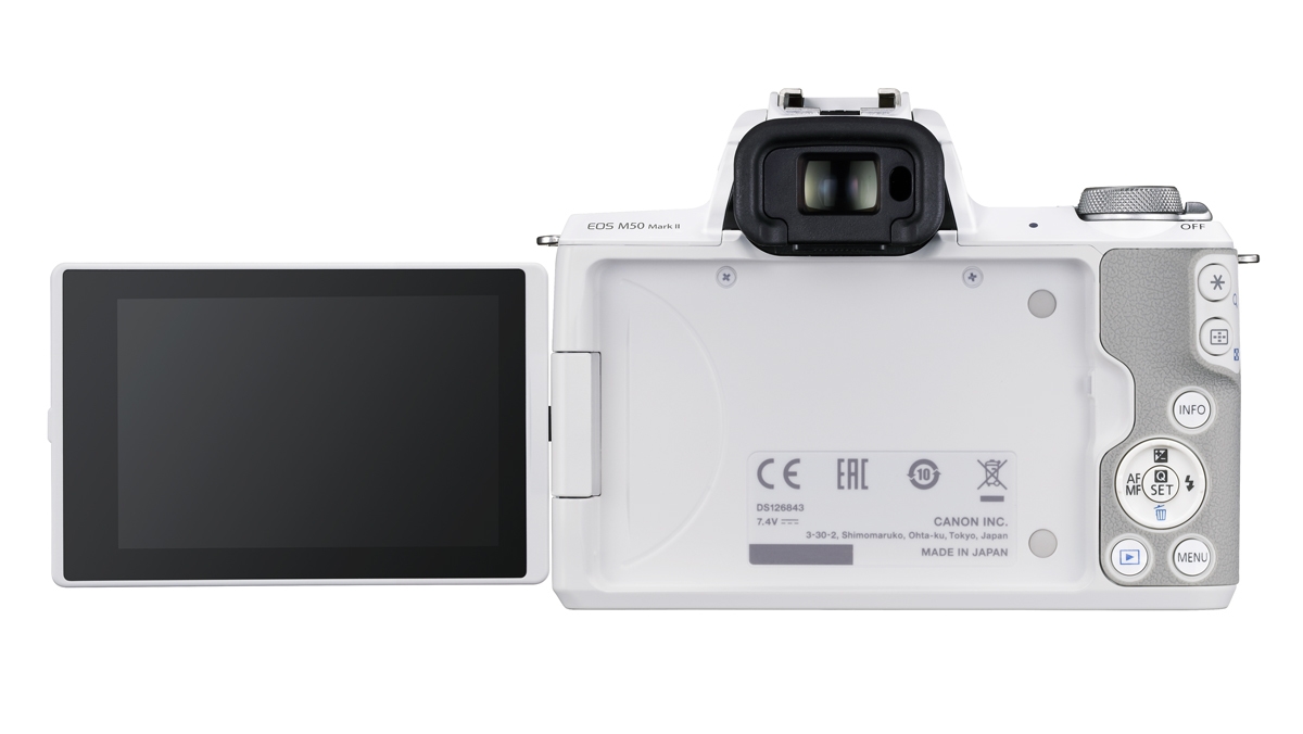 Canon EOS M50 II weiß+EF-M 15-45 mm IS STM 