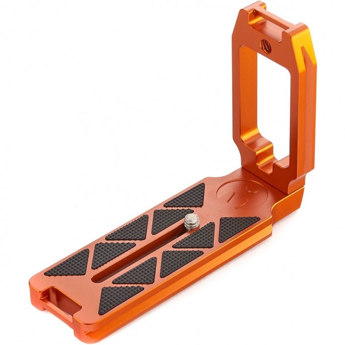 3 Legged Thing QR11-LC L-Winkel 120 x 85 x 38 mm, mit Gurtschlaufen & 1/4 Zoll Innengewinde, kompatibel mit Arca , Kupfer