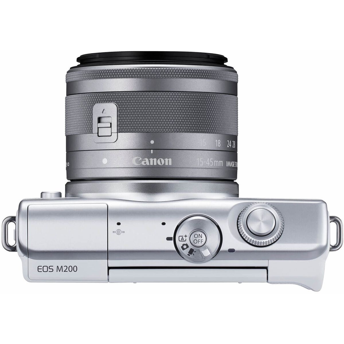 Canon EOS M200 +EF-M 3,5-6,3/15-45 mm IS STM weiß Kamera-Kit