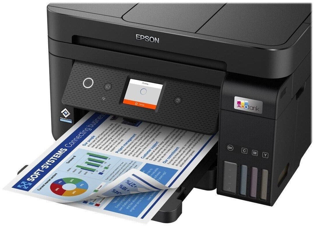 Epson EcoTank ET-4850 Tintenstrahl-Multifunktionsgerät A4, Drucker, Scanner, Kopierer, Fax, Tintentanksystem 