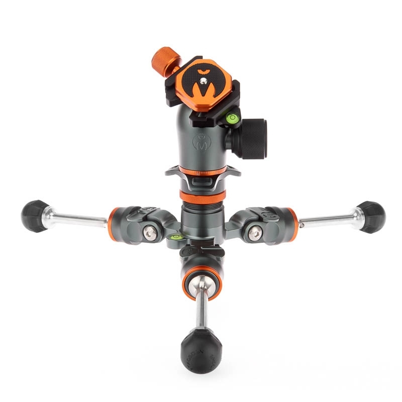 3 Legged Thing Pro 2.0 Albert Grau - professionelles Carbon-Reisestativ mit Kugelkopf AirHed Pro
