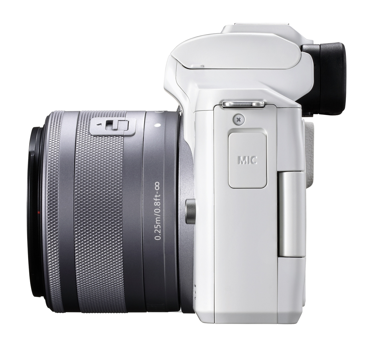 Canon EOS M50 II weiß+EF-M 15-45 mm IS STM 