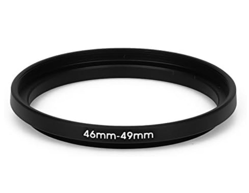 Step Up Filteradapter 46mm (Objektivgewinde) auf 49 m Filtergewinde (K)