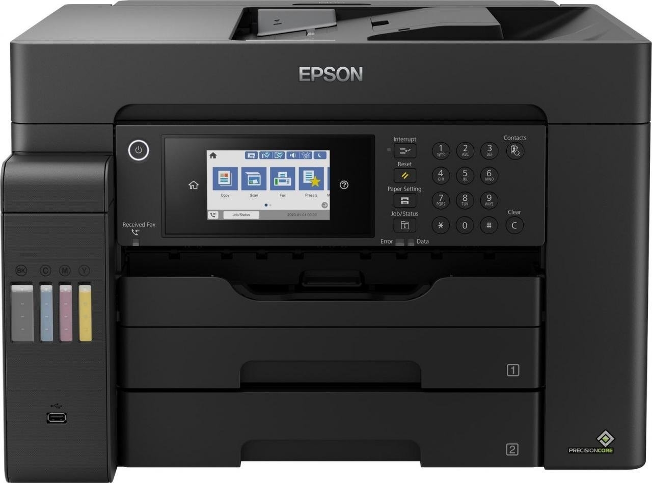 Epson EcoTank ET-16600 Tintenstrahl-Multifunktionsdrucker A3, A3+ Drucker, Scanner, Kopierer, Fax Tintentank-System, LAN, WLAN