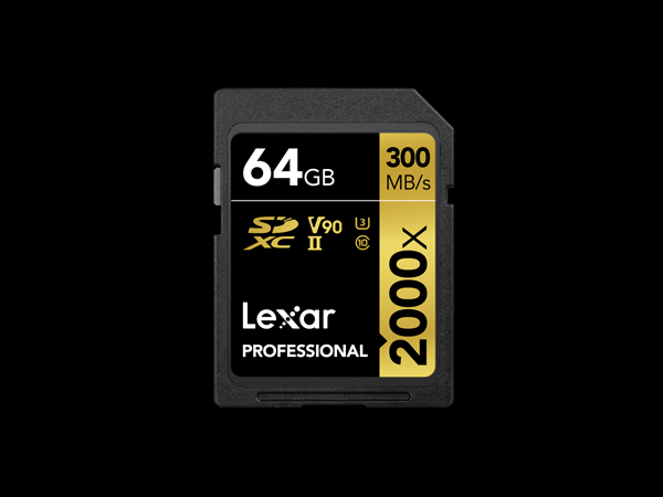 Lexar SDXC Card 64GB Professional 2000x UHS-II V90 U3