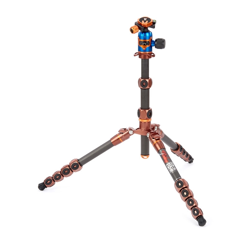 3 Legged Thing Legends Ray Bronze Reisestativ mit Kugelkopf AirHed VU Blau