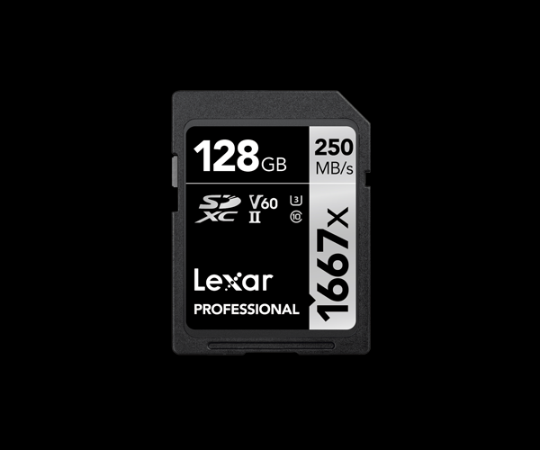 Lexar SDXC Card 128GB Professional 1667x UHS-II V60 U3