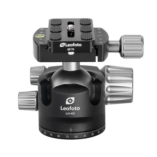 Leofoto Ballhead LH-40 + Release Plate QP-70