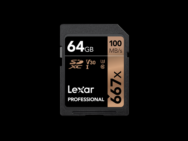 Lexar SDXC Card 64GB Professional 667x UHS-I V30 U3