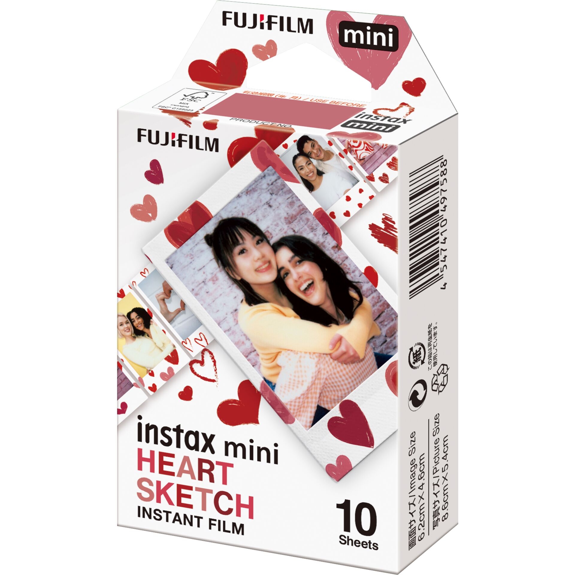 Fujifilm Instax Mini Film Heart Sketch