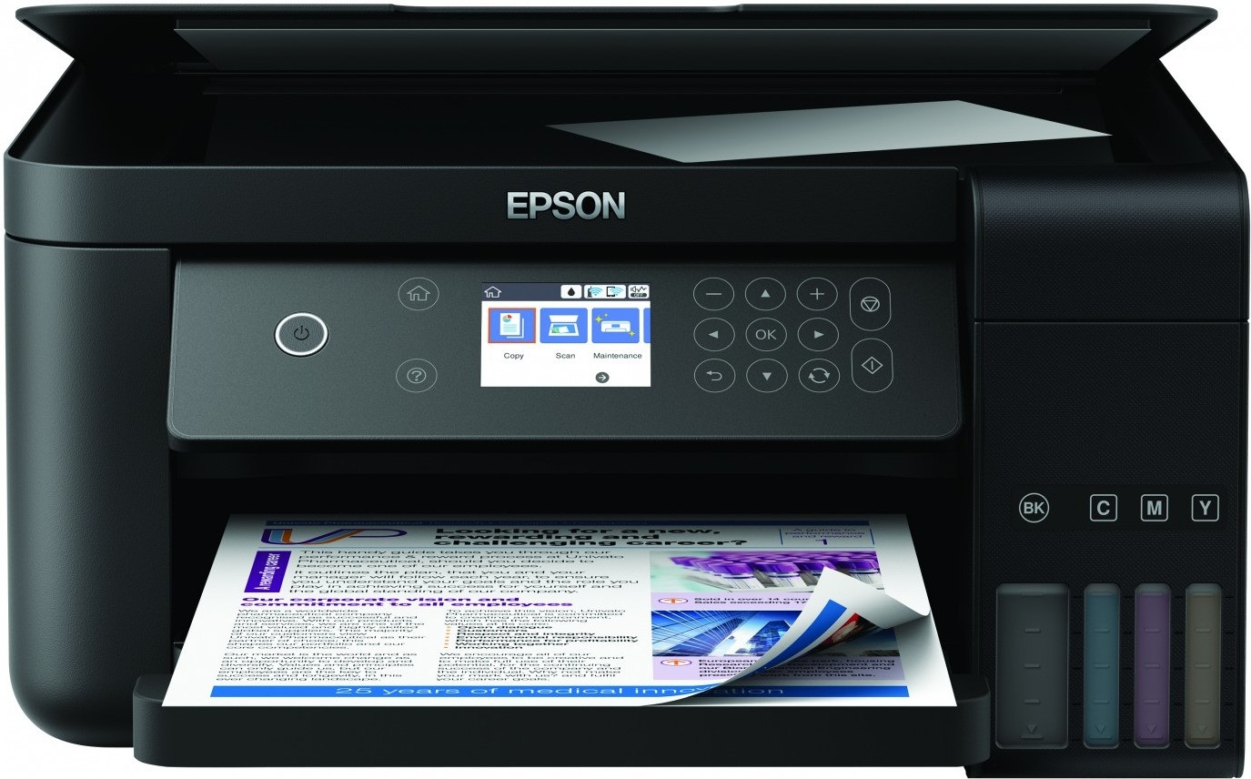 Epson ET-3700 EcoTank Tin­ten­strahl, Fax­funk­ti­on, LAN WLAN (Drucker)