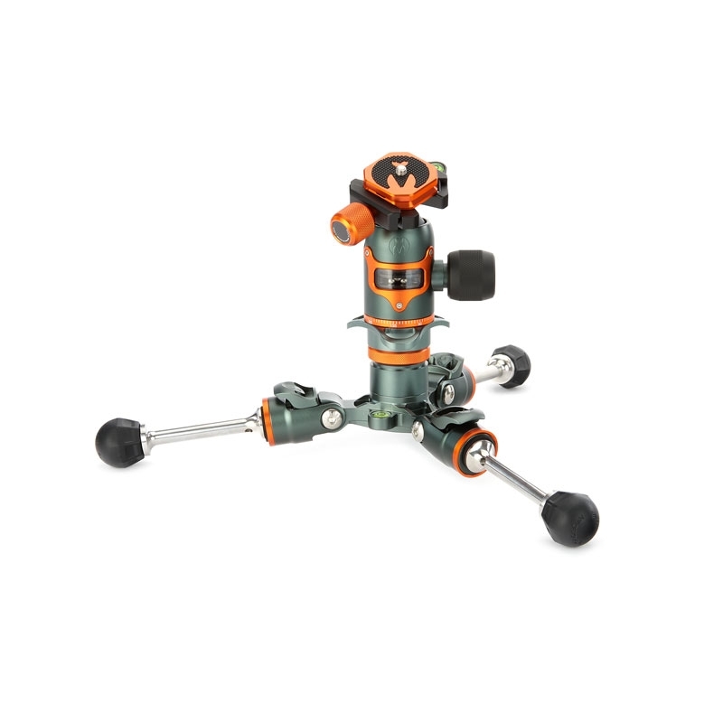 3 Legged Thing Legends Bucky Grau Allroundstativ mit Kugelkopf AirHed VU