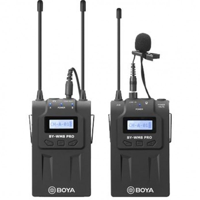 Boya UHF Duo Lavalier Mikrofon Drahtlos BY-WM8 Pro-K1