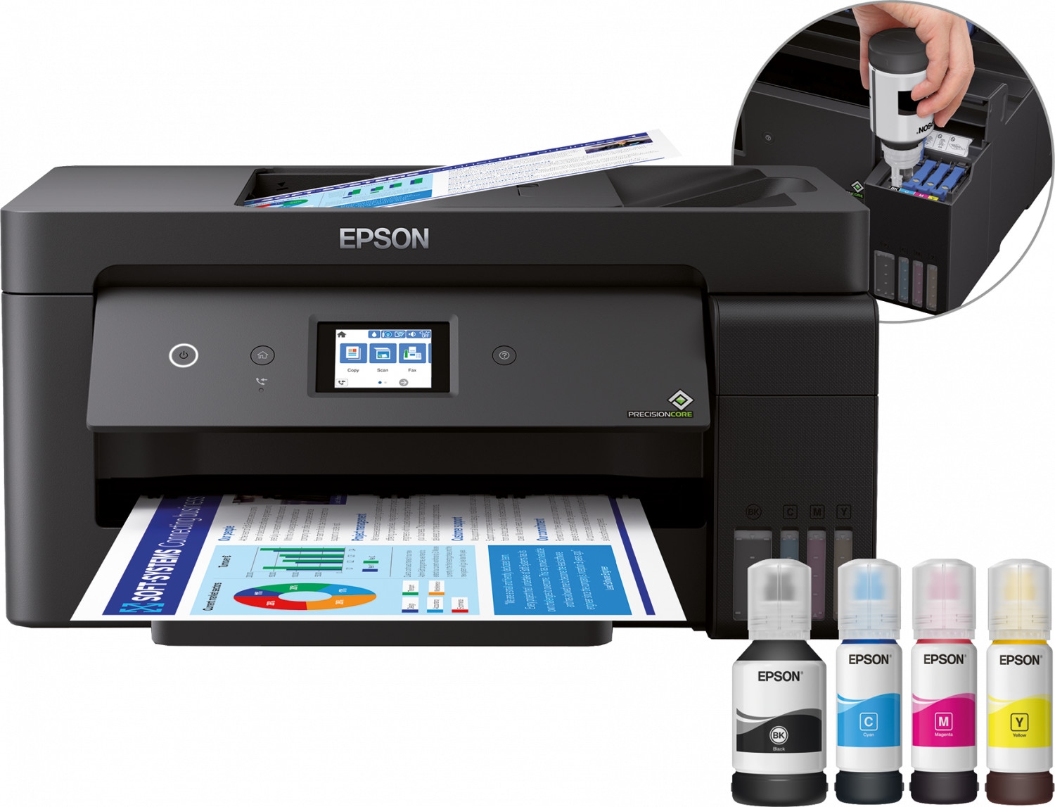 Epson ET-15000 EcoTank Tin­ten­strahl, Fax­funk­ti­on, LAN WLAN (Drucker)