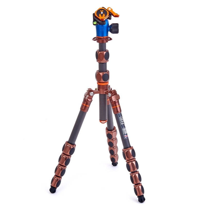 3 Legged Thing Pro 2.0 Leo Bronze - Ultrakompaktes Reisestativ mit Kugelkopf AirHed Pro LV